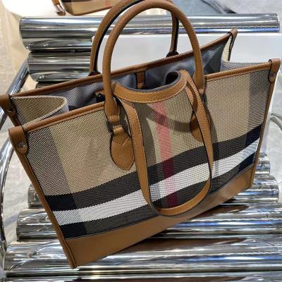 China Other Newest 2023 Large Capacity Handbag Manufacture Wholesale Splicing Color Tote Bags For Women for sale