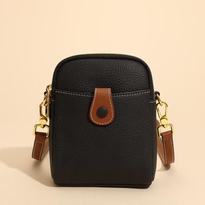 China Fashion High Quality Leather Phone Bags New Fashion Women Small Square Cross - Body Bag for sale