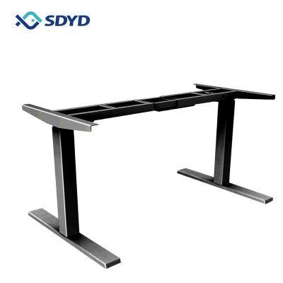 China Adjustable(Height)Sit to Stand Two Leg Standing Electric Height Expandable Computer Laptop PC Desk Study Table Adjustable in Width for sale