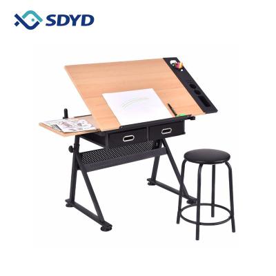 China Modern Adjustable Height Wooden or Steel Drawing Sketching Painting Board for Students Artisits in Studio Home for sale