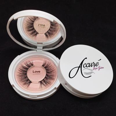 China Mytingbeauty Best Natural Soft Choice Eye Lashes Manufacture 3D Silk Strip Custom Clear Band False Eyelashes for sale