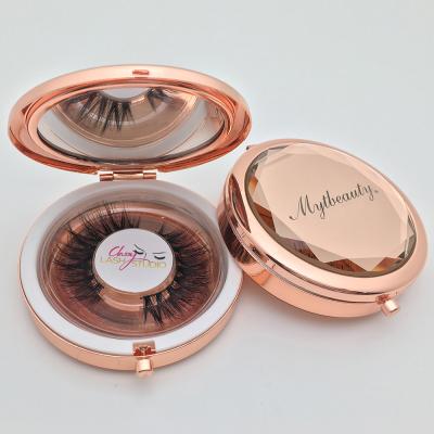 China Perfect Radian and Loop Natural Eye Lash Case Blink Flat Private Label 3D Volume Wholesale Real Mink Lashes Custom Eyelash Packaging Strip Mink Eyelashes for sale