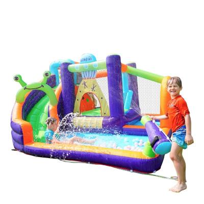 China Multifunctional Popular Bounce Castle Mini Water Slide Pirate Ship Inflatable Combo House for sale