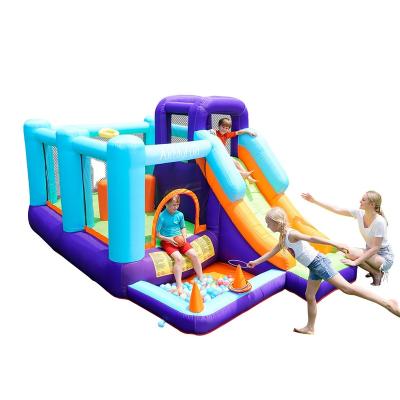 China Airmyfun Multifunctional Inflatable Castle Bounce House Swim Pool Explosion Water With Slides for sale