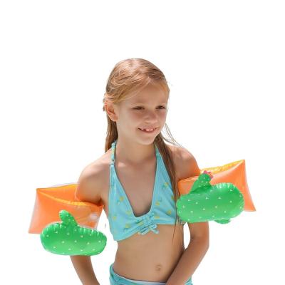 China Fashionable China Factory Custom PVC Poolside Reception Toys Inflatable Cactus Arm Ring Swimming Armbands for sale