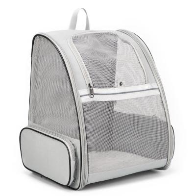 China Stocked Fully Ventilated Mesh Pet Carrier Backpack for Travel Hiking Hiking for sale