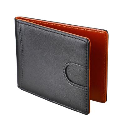 China Anti Theft Mens Leather RFID Blocking Passcase Security Wallet for sale