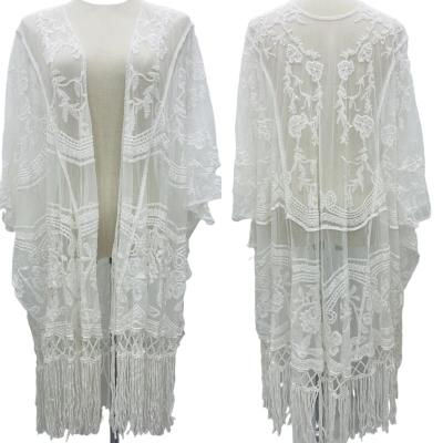 China 2023 New Women's Anti-Static Wholesale Swimwear Cardigan Beach Swimsuit Cover Up Lace Beachwear Cover Up Bikini Beach Wear for sale