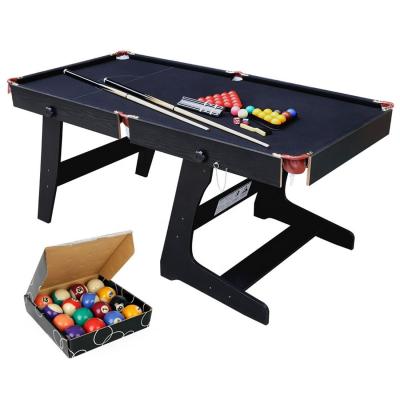 China Net 5.8' stand up pool table 70inches folding pool table TP-7256 for sale