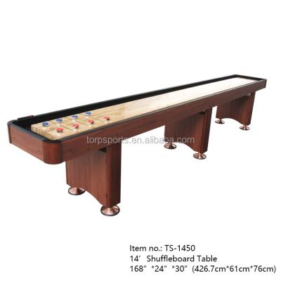 China 14' DeluxeWoodbridge playfield shuffleboard table TS-1450 as per customers' requirements for sale