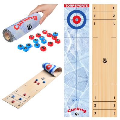 China Indoor Shuffleboard Game 2 in 1 Table Top Shuffleboard and Skirting Games with 8 Rollers-Great for Anywhere Fun, Easy and Quick to Set Up TSP-1808 for sale