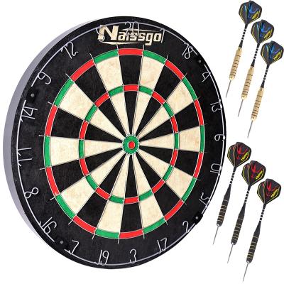 China Hot Touring Metal Wire Dart Board Handing Wall Target Set with Steel Installation Accessories and 6 Darts Diameter 18