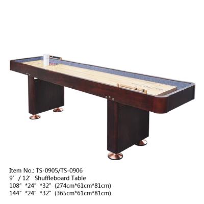 China Comfortable 9inches Shuffle Board Table with Wooden Abacus Bead Marker and 8PCS Pebbles in Running TS-0905S for sale