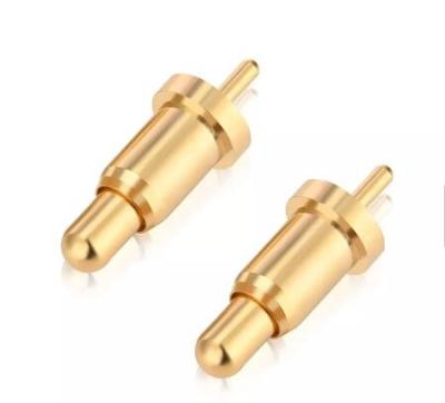 China pernos de cobre amarillo del contacto de Pogo Pin Female SMT del terminal del conector de 4m m que sueldan en venta