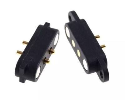 China 4p magnetische POGO Pin Connector 2A werpt 2.8mm voor het Soldeerselcomité van Flenspcb opzet Te koop