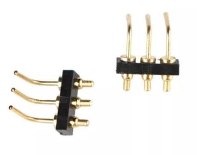 China 1.5mm männlicher gefederter Titel 2 Pin Pogo Connector Single Row zu verkaufen