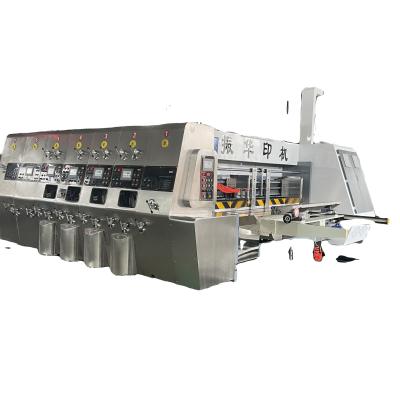 China Printing High Speed ​​Automatic Flexo Printing Slotting Die Cutting On Line Carton Box Packaging Machinery for sale