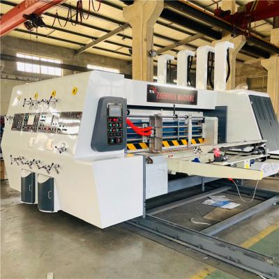 China Printing Lead Edge Feeder High Speed ​​Cardboard Printing Die Cutting Machinery With Stacker for sale