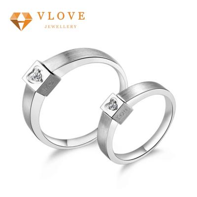 China Simple Design CLASSIC Cheap Jewelry Sets Customized Size Engagement Sterling Silver Rings for sale