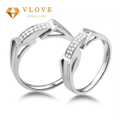 China FASHIONABLE Jewelry Accessories Wholesale Fashion Products Engagement Sterling Silver Wedding Ring for sale