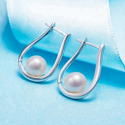 China CLASSIC wholesale china wholesale good quality handmade exquisite small 925 silver earrings for pearls for sale