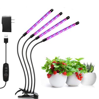 China Sales 20W 4 Bars 3 Line Fashion FLOWER Indoor Luminance Factory Red Blue Full Red Blue Adjustable Spectrum Led Grow Light Tube for sale