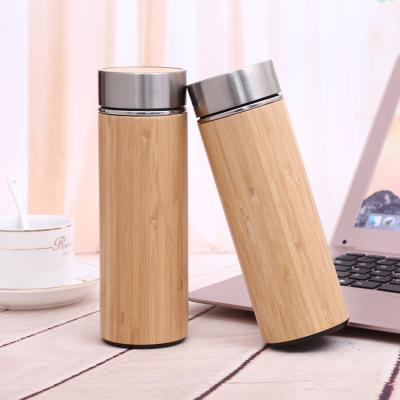 China 500ml PORTABLE Stainless Steel Tumbler with bamboo /double wall surface/16oz Thermal Travel Mug Coffee Car Tumbler for sale