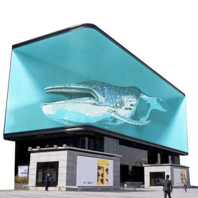 China Advertising China Shenzhen P10 Outdoor Naked Eye 3D LED Screen for sale