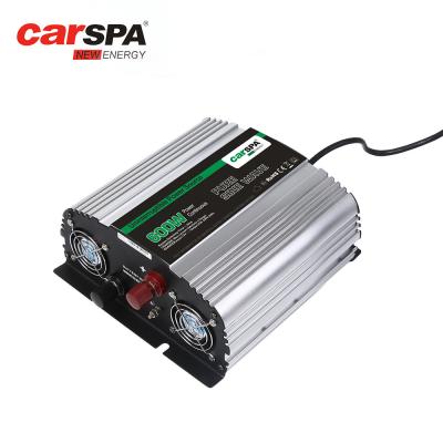 China Dc To Ac Pure Sine Wave Power Inverter With Battery Charger 600W 5A for sale