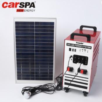 China 100AH Portable Solar Power System Home Use With Power Inverter Solar Panel for sale