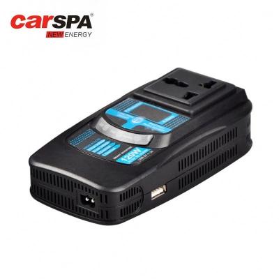 China Dual USB 120W Mini Car DC AC Power Inverter LED Display Smartphones Use for sale