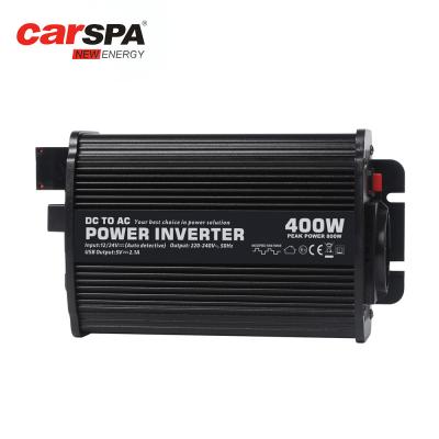 China USB Modified Sine Wave Inverter 12V 24V Auto Switch 400W Rated Power for sale