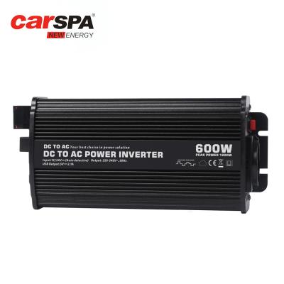 China 600w Car Power Inverter Dc To Ac Sine Wave 12V 24V Auto Swicth CAR600 for sale