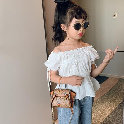 China 2022 New Fashion Korean Dropshipping Children's Mini Shoulder Bag Cartoon Diagonal Girl Purse Portable Accessory Bag for sale