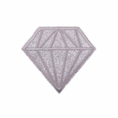 China Other China Cheap Fabric Patch With Colorful Sequins Diamond Shape Garment Decoration Embroidery Patch for sale