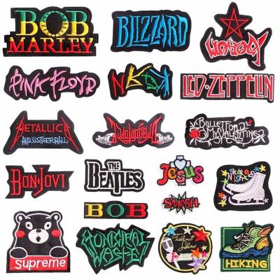 China Other Innovative New Product Fashion English Alphabet Apparel Fabric Patch Embroidery Patch for sale