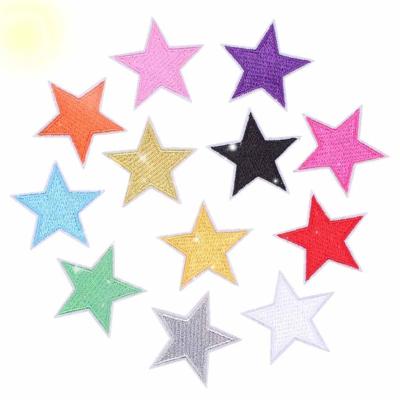 China Other Hot Popular Pentagram Patch Iron Patch Applique Garment 5cm Patch (With Adhesive) for sale