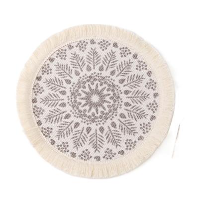 China Sustainable Best Quality Nordic Round Place Mats Set Natural Woven Color Diversity Design Place Mat for sale