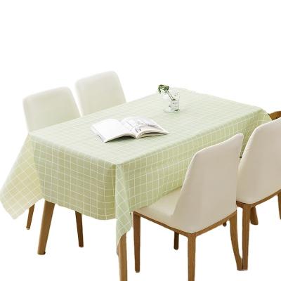 China Viable Thickened Lattice Waterproof and Oil-drain Disposable PEVA Tablecloth Party Dining Table Covers for sale