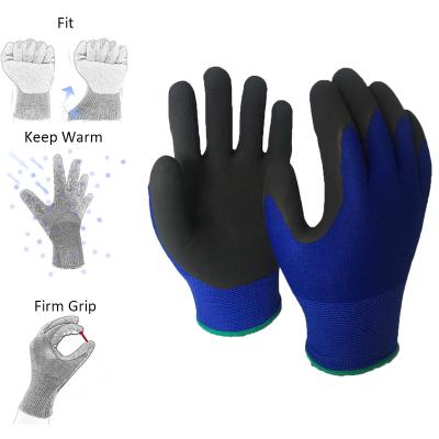 China Keep Warm Anti Cold Sponge Rubber Work Hand Gloves For Industrial Use for sale