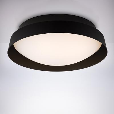 China Modern New Shape Surface Mounted Frame Shape Slim Acrylic Shade Ceiling Lamp With Black Metal Lamp Body Made In China for sale