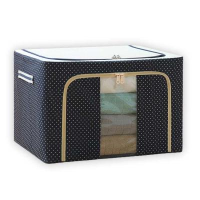 Chine Poubelles de stockage de toile pratiques durables, récipients d'entreposage de ménage de cube en tissu d'ODM à vendre