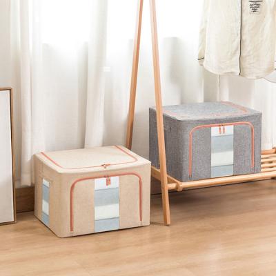 Chine Poubelles de stockage imperméables de tissu de Multiscène, boîte de rangement de sauvegarde de l'espace 72L à vendre