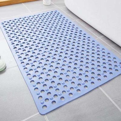 China Ducha azul Mat Anti Bacterial del silicón del masaje del diseño del guijarro en venta