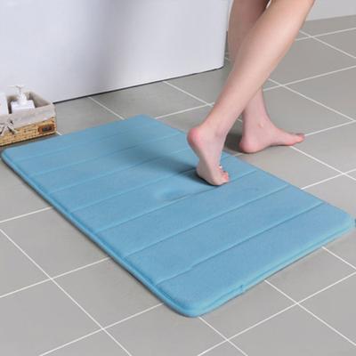 China Polyester Memory Foam Bathroom Mat 50x80 Cm Non Slip for sale