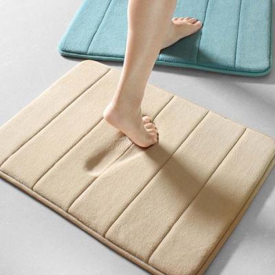 China Snel Drogend Absorberend Antislipbad Mat Soft Memory Foam Te koop