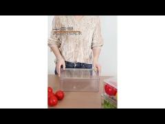 4 P Clear Fridge Organizer Set Food Storage