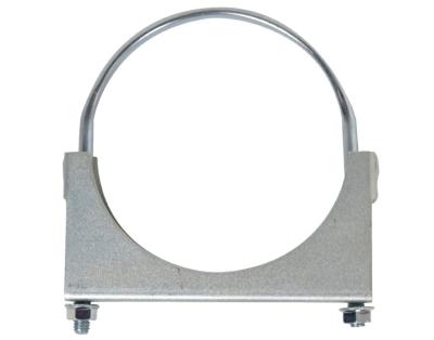 China Saddle Exhaust 4 U Bolt Clamp Zinc Plated Flat Band for sale