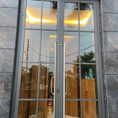 China Georgian Bar Aluminum Double Color Insulating Glass Window And Door Household Goods for sale