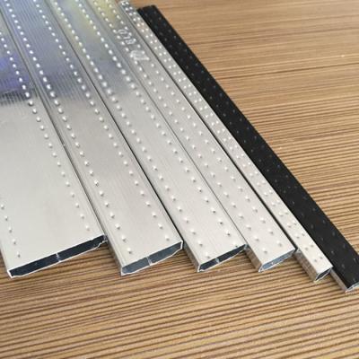 China Custom Logo Bendable Aluminum Spacer Bar for Modern Garage Door Hollow Structure for sale